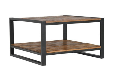 Frais Range Side Table - Mango Wood - L70 x W70 x H40 cm - PP Sawn Finish