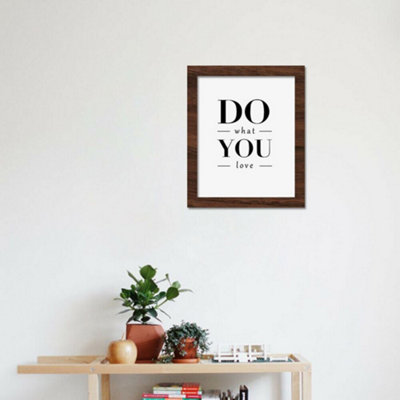 Framed Do What You Love Framed Art Room Decor Gifts for Girls Peel and Stick - 4