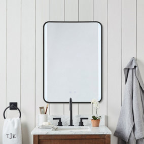 Framed Retangular LED Light Bathroom Vanity Mirror 500x700mm