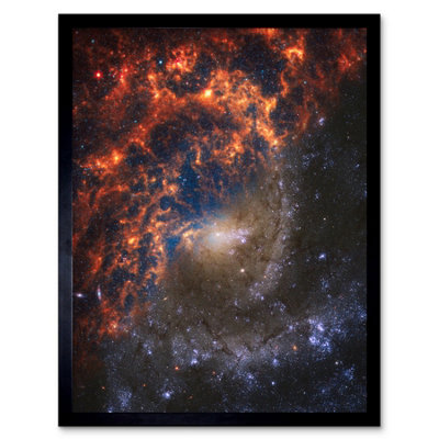 Framed Wall Art NASA Hubble James Webb Telescope Spiral Galaxy NGC 2835 ...