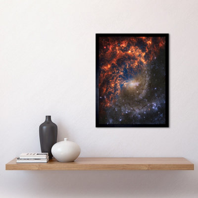 Framed Wall Art NASA Hubble James Webb Telescope Spiral Galaxy NGC 2835 ...