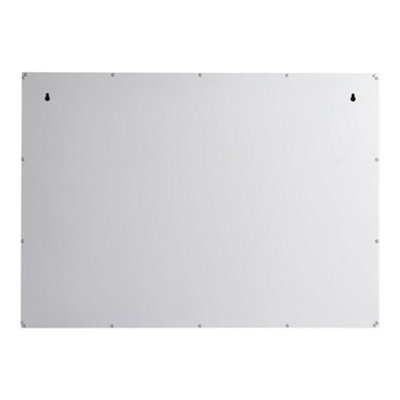 Frameless Wall Mount Hollywood Makeup Vanity Mirror with 18 LED Bulbs Dimmable, 3 Color Lighting, Touch Control 70x50 cm
