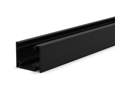 FrameTec Select 2.0 glazing profile one-piece 3 m, black RAL 9005 satin finish