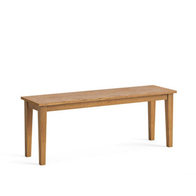 Fran Oak 120cm Dining Bench - By Roseland Furniture