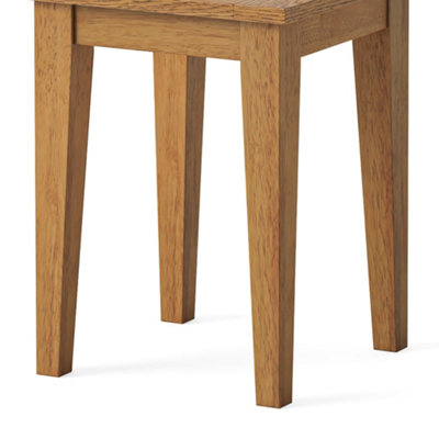 Fran Oak 35cm Square Lamp Side Table - By Roseland Furniture