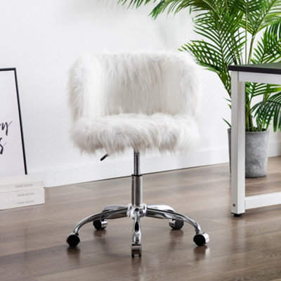 Fur desk chair sale