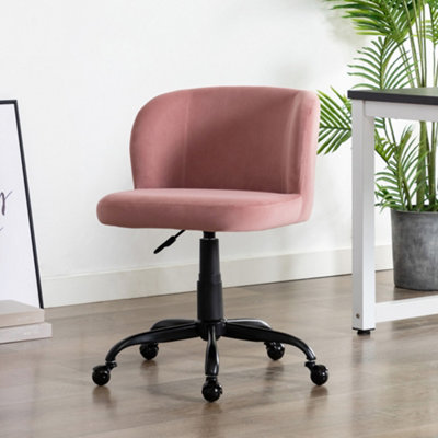 Rose velvet deals office chair