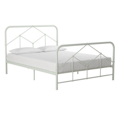 Francis Farmhouse Metal Bed Green, King