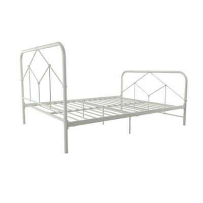 Francis farmhouse metal bed in green, king