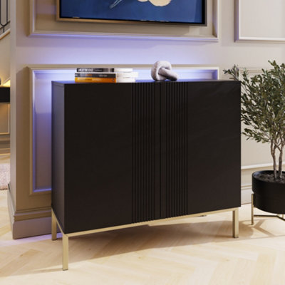 FRANK OLSEN IONA TALL SIDEBOARD BLACK