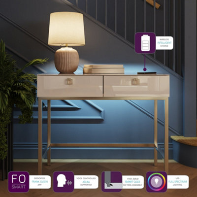 FRANK OLSEN LYRA CONSOLE TABLE ALABASTER