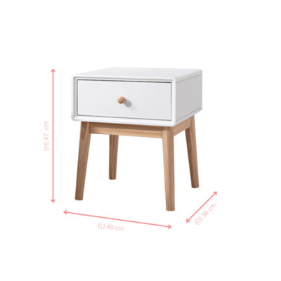 Frank Side Table in Classic White