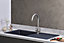 Franke Gemini GMD611GR 1.0 Bowl Tectonite Reversible Graphite Grey Kitchen Sink