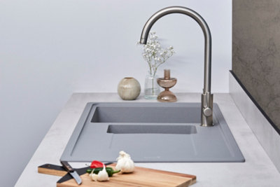 Franke Gemini GMD651UG 1.5 Bowl Tectonite Reversible Urban Grey Kitchen Sink