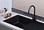 Franke Junos JSD611-97CB 1.0 Bowl Tectonite Reversible Inset Black Kitchen Sink