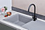 Franke Junos JSD611-97UG 1.0 Bowl Tectonite Reversible Inset Grey Kitchen Sink