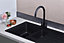 Franke Junos JSD651-97CB 1.5 Bowl Tectonite Reversible Inset Black Kitchen Sink