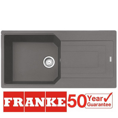 Franke UBG611-100SG Urban 1.0 Bowl FraGranite Reversible Stone Grey Kitchen Sink