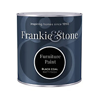 Frankie & Stone Furniture Paint - Black Coal 1 Litre - Water Based - Quick Drying Solution