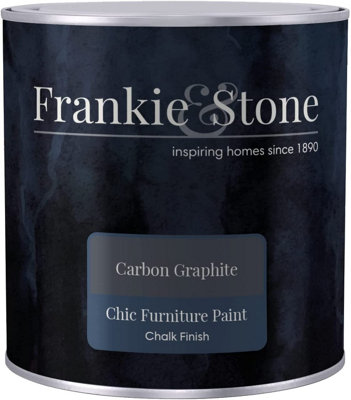 Frankie & Stone Furniture Paint - Graphite 1 Litre - Water Based - Quick Drying Solution