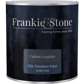 Frankie & Stone Furniture Paint - Graphite 1 Litre - Water Based - Quick Drying Solution