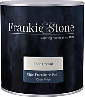 Frankie & Stone Furniture Paint - Lace Cream 500ml - Water Based - Quick Drying Solution