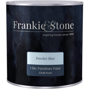 Frankie & Stone Furniture Paint - Powder Blue 500ml - Water Based - Quick Drying Solution