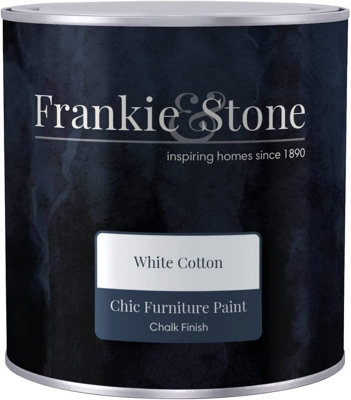 Frankie & Stone Furniture Paint White Cotton 1 Litre Water Based