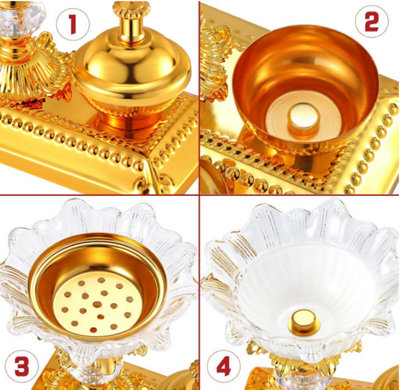 Frankincense Resin Incense Burner, Arabic Incense Burner Set with ...
