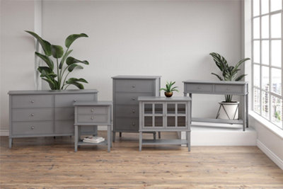 Franklin 2 Drawer Console Table in Grey