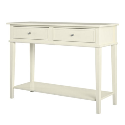 Franklin 2 Drawer Console Table in White