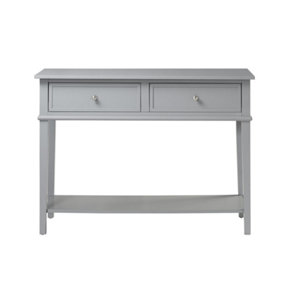 Franklin Console Table with 2 Drawers Grey