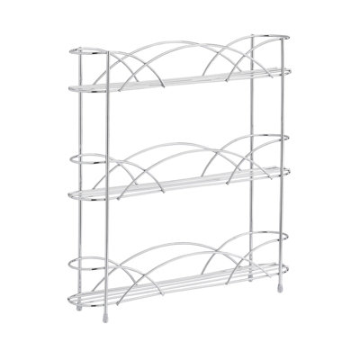 Free Standing Herb & Spice Rack in Chrome Plated