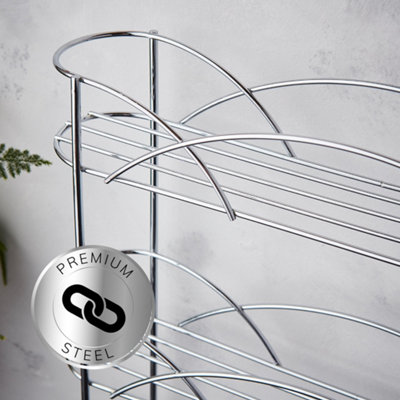 Free Standing Herb & Spice Rack in Chrome Plated