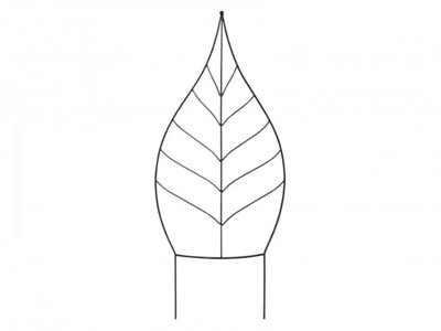 Free Standing Leaf Trellis  - 51" (1.3m) Tall