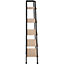 Free standing shelf Chatham - With 4 to 5 tiers - Ladder shelf standing shelf - 355 x 315 x 1705 cm industrial wood light oak Sono