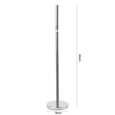 Free Standing Toilet Roll Holder Space Saving Storage Bathroom Loo Roll Frame - 4