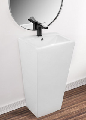FREESTANDING BASIN REA DARIA WHITE, CERAMIC