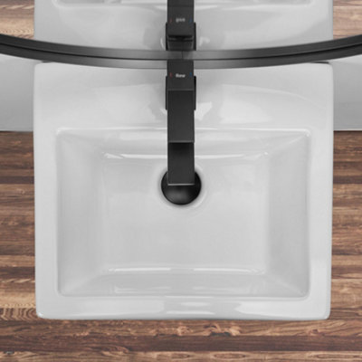 FREESTANDING BASIN REA DARIA WHITE, CERAMIC