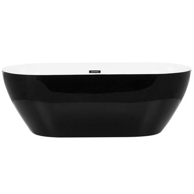 Freestanding Bath 1600 x 750 mm Black CARRERA