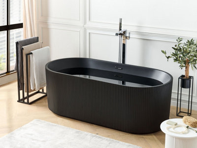 Freestanding Bath 1690 mm x 800 mm Black GOCTA