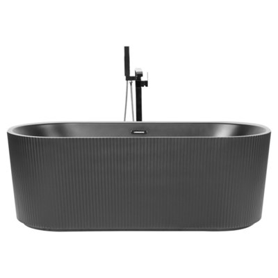 Freestanding Bath 1690 mm x 800 mm Black GOCTA