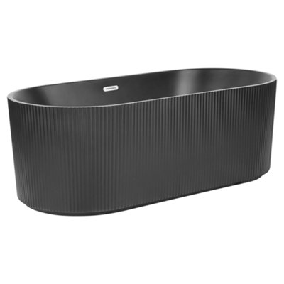 Freestanding Bath 1690 mm x 800 mm Black GOCTA