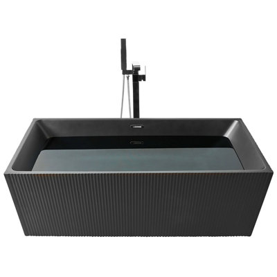 Freestanding Bath 1700 mm x 800 mm Black GOCTA