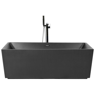 Freestanding Bath 1700 mm x 800 mm Black GOCTA