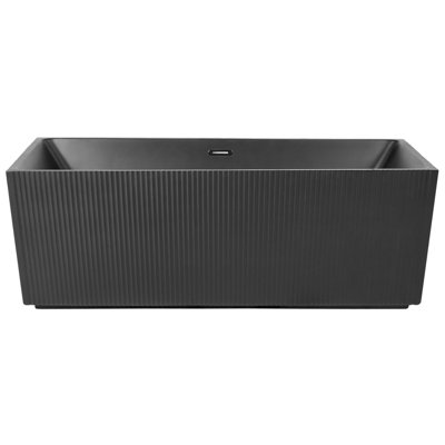 Freestanding Bath 1700 mm x 800 mm Black GOCTA