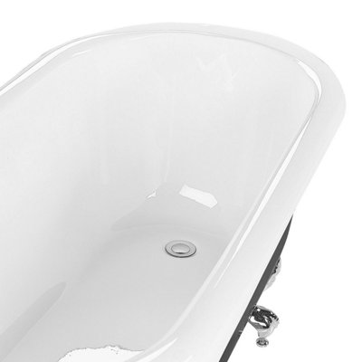 Freestanding Bath 1700 x 760 mm Black CAYMAN