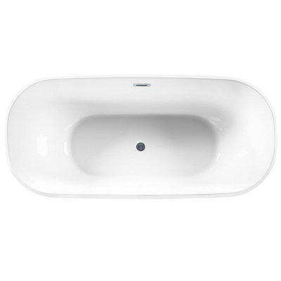 Freestanding Bath 1700 x 770 cm Black TESORO