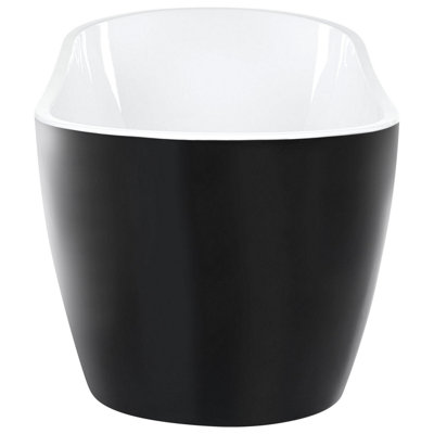 Freestanding Bath 1700 x 780 mm Black SOLARTE