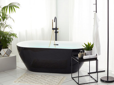 Freestanding Bath 1700 x 800 mm Black CARRERA